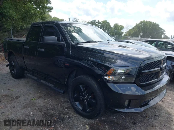 ✅ 2018 Ram 1500 Tradesman • VIN: 1C6RR6FT1JS315582 • Lot: 43103479. Listed on IAAI with 105,776 mi. Free auction sales archive from the USA and detailed vehicle history report at DreamBid. Image 1.