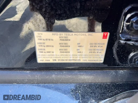 ✅ 2014 Tesla Model S 60 • VIN: 5YJSA1H1XEFP66125 • Лот: 59369616. Опубліковано раніше на Copart з пробігом 116 385 миль. Безкоштовний доступ до архіву аукціонних продажів зі США та докладний звіт про історію автомобіля на DreamBid. Зображення 10.