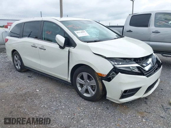 ✅ 2019 Honda Odyssey EX-L • VIN: 5FNRL6H75KB040050 • Lot: 45574969. Wystawiony na IAAI z przebiegiem 131 556 mil. Bezpłatny archiwum sprzedaży aukcyjnych z USA i szczegółowy raport historii pojazdu na DreamBid. Zdjęcie 1.
