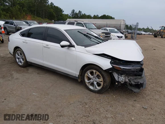 ✅ 2025 Honda Accord LX • VIN: 1HGCY1F24SA036258 • Lot: 45029844. Listed on IAAI with 22,837 mi. Free auction sales archive from the USA and detailed vehicle history report at DreamBid. Image 1.