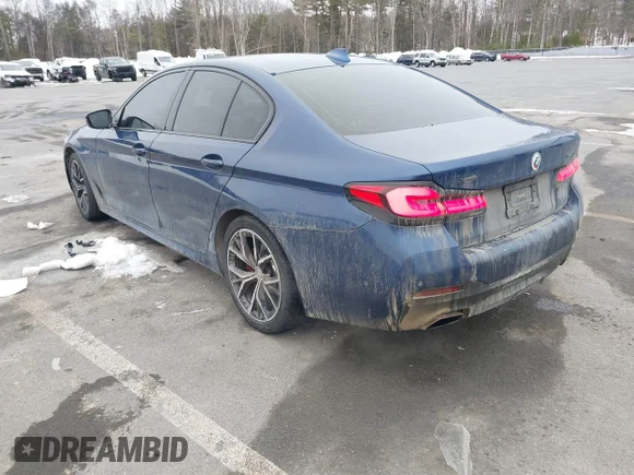 ✅ 2021 BMW 5 Series 540i xDrive • VIN: WBA73BJ05MCH11942 • Lot: 44382478. Wystawiony na IAAI z przebiegiem 38 842 mil. Bezpłatny archiwum sprzedaży aukcyjnych z USA i szczegółowy raport historii pojazdu na DreamBid. Zdjęcie 3.