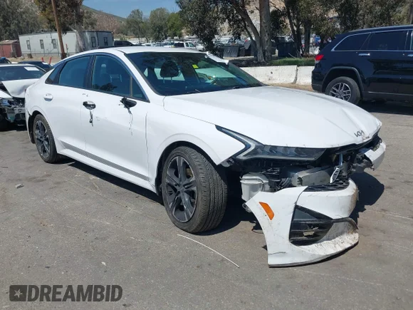 ✅ 2022 Kia K5 GT-Line • VIN: 5XXG64J25NG161793 • Lot: 41978337. Listed on IAAI with 64,921 mi. Free auction sales archive from the USA and detailed vehicle history report at DreamBid. Image 1.
