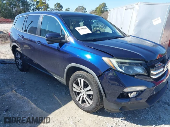 ✅ 2016 Honda Pilot EX-L • VIN: 5FNYF5H74GB013930 • Lot: 44376091. Listed on IAAI with 178,819 mi. Free auction sales archive from the USA and detailed vehicle history report at DreamBid. Image 1.