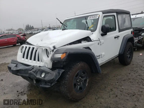 ✅ 2018 Jeep Wrangler Sport • VIN: 1C4GJXAN6JW292010 • Lot: 69763532. Wystawiony na Copart z przebiegiem Nie podano. Bezpłatny archiwum sprzedaży aukcyjnych z USA i szczegółowy raport historii pojazdu na DreamBid. Zdjęcie 1.