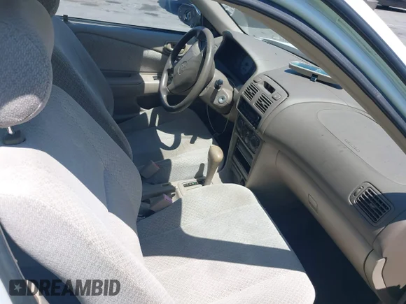 ✅ 2000 Toyota Corolla VE • VIN: 1NXBR12EXYZ349650 • Lot: 42754703. Wystawiony na IAAI z przebiegiem 93 166 mil. Bezpłatny archiwum sprzedaży aukcyjnych z USA i szczegółowy raport historii pojazdu na DreamBid. Zdjęcie 5.