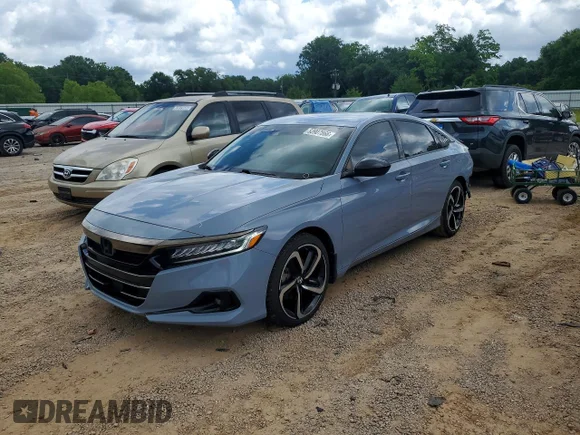 ✅ 2022 Honda Accord Sport SE • VIN: 1HGCV1F42NA007663 • Lot: 53907866. Wystawiony na Copart z przebiegiem 47 207 mil. Bezpłatny archiwum sprzedaży aukcyjnych z USA i szczegółowy raport historii pojazdu na DreamBid. Zdjęcie 1.