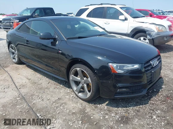 ✅ 2016 Audi A5 Premium Plus • VIN: WAUM2AFR0GA051345 • Lot: 42346013. Listed on IAAI with 117,221 mi. Free auction sales archive from the USA and detailed vehicle history report at DreamBid. Image 1.