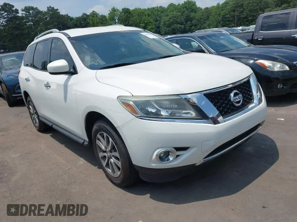 ✅ 2013 Nissan Pathfinder S • VIN: 5N1AR2MN3DC653160 • Lot: 42601609. Listed on IAAI with 189,983 mi. Free auction sales archive from the USA and detailed vehicle history report at DreamBid. Image 1.