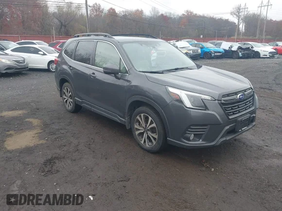 ✅ 2023 Subaru Forester Limited • VIN: JF2SKAPC9PH425853 • Lot: 43665513. Listed on IAAI with 33,638 mi. Free auction sales archive from the USA and detailed vehicle history report at DreamBid. Image 1.