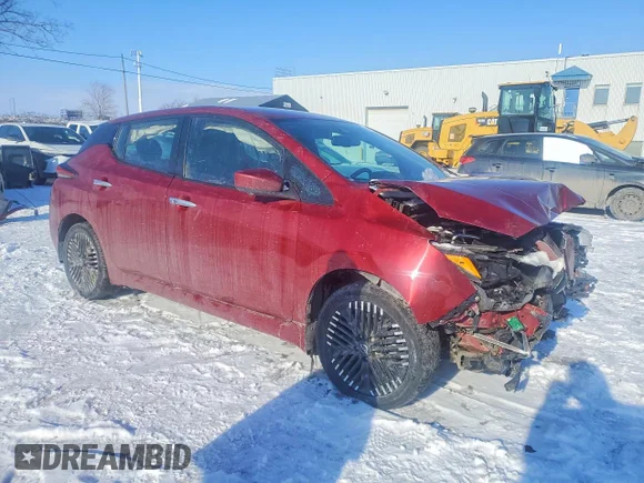 ✅ 2023 Nissan LEAF SV Plus • VIN: 1N4CZ1CV9PC550781 • Lot: 74995475. Listed on Copart with 121,400 mi. Free auction sales archive from the USA and detailed vehicle history report at DreamBid. Image 4.