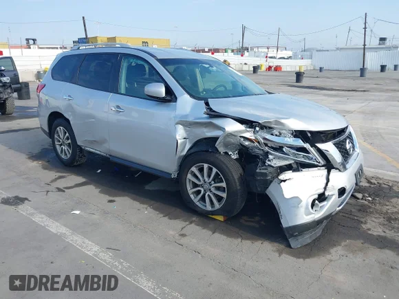 ✅ 2016 Nissan Pathfinder SL • VIN: 5N1AR2MM7GC651181 • Lot: 42742679. Listed on IAAI with 166,427 mi. Free auction sales archive from the USA and detailed vehicle history report at DreamBid. Image 1.