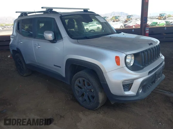 ✅ 2019 Jeep Renegade Altitude • VIN: ZACNJBBBXKPJ95760 • Lot: 42939036. Listed on IAAI with 105,574 mi. Free auction sales archive from the USA and detailed vehicle history report at DreamBid. Image 1.