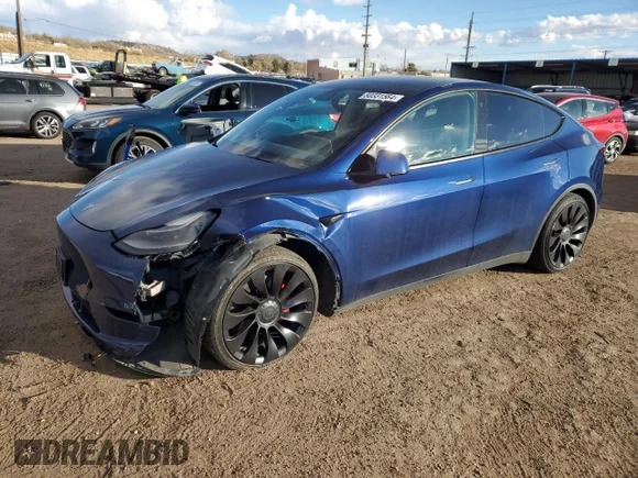 ✅ 2022 Tesla Model Y Performance • VIN: 7SAYGDEF0NF396350 • Lot: 80331564. Listed on Copart with 22,421 mi. Free auction sales archive from the USA and detailed vehicle history report at DreamBid. Image 1.
