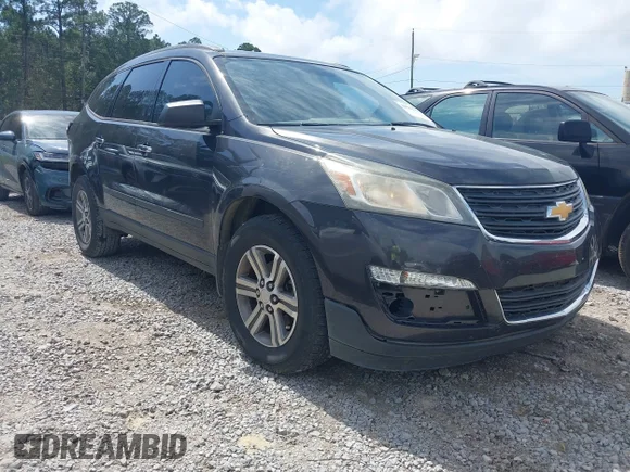 ✅ 2017 Chevrolet Traverse LS • VIN: 1GNKRFKD3HJ119580 • Lot: 44562753. Wystawiony na IAAI z przebiegiem 144 085 mil. Bezpłatny archiwum sprzedaży aukcyjnych z USA i szczegółowy raport historii pojazdu na DreamBid. Zdjęcie 1.