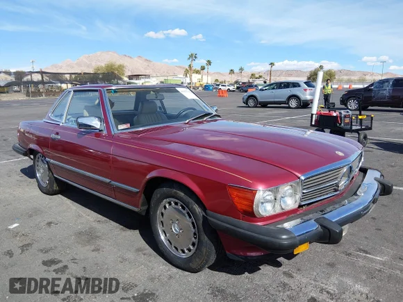 ✅ 1989 Mercedes-Benz 560 SL • VIN: WDBBA48D8KA104705 • Lot: 44455162. Listed on IAAI with 72,220 mi. Free auction sales archive from the USA and detailed vehicle history report at DreamBid. Image 1.