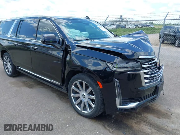 ✅ 2023 Cadillac Escalade ESV 4WD Premium Luxury Platinum • VIN: 1GYS4MKL0PR280398 • Lot: 42668788. Listed on IAAI with 30,123 mi. Free auction sales archive from the USA and detailed vehicle history report at DreamBid. Image 1.