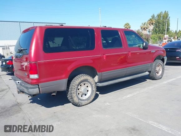 ✅ 2001 Ford Excursion XLT • VIN: 1FMNU41S11EB32749 • Lot: 42677214. Listed on IAAI with 178,624 mi. Free auction sales archive from the USA and detailed vehicle history report at DreamBid. Image 4.