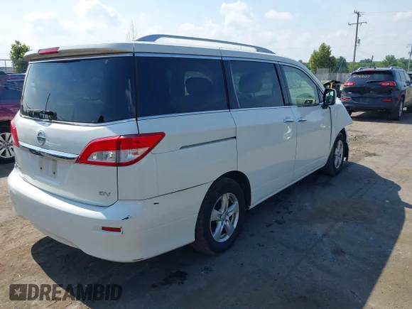 ✅ 2017 Nissan Quest SV • VIN: JN8AE2KP5H9168594 • Lot: 42806081. Wystawiony na IAAI z przebiegiem 130 696 mil. Bezpłatny archiwum sprzedaży aukcyjnych z USA i szczegółowy raport historii pojazdu na DreamBid. Zdjęcie 4.
