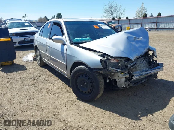 ✅ 2002 Honda Civic EX • VIN: 1HGES26882L066162 • Lot: 44801636. Listed on IAAI with Not provided. Free auction sales archive from the USA and detailed vehicle history report at DreamBid. Image 1.
