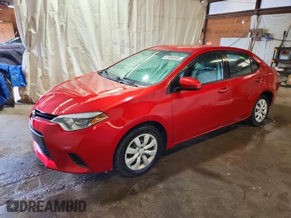 ✅ 2014 Toyota Corolla S Plus • VIN: 5YFBURHE1EP132571 • Lot: 57886546. Listed on Copart with 109,205 mi. Free auction sales archive from the USA and detailed vehicle history report at DreamBid. Image 1.