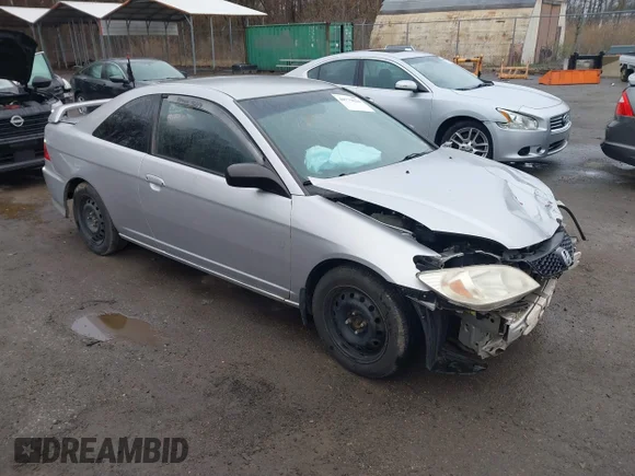 ✅ 2005 Honda Civic LX • VIN: 1HGEM215X5L056342 • Lot: 44779824. Listed on IAAI with 324,908 mi. Free auction sales archive from the USA and detailed vehicle history report at DreamBid. Image 1.