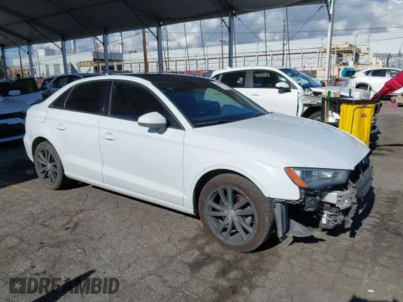 ✅ 2015 Audi A3 Premium • VIN: WAUAJGFF3F1082134 • Lot: 44095807. Listed on IAAI with 142,550 mi. Free auction sales archive from the USA and detailed vehicle history report at DreamBid. Image 1.
