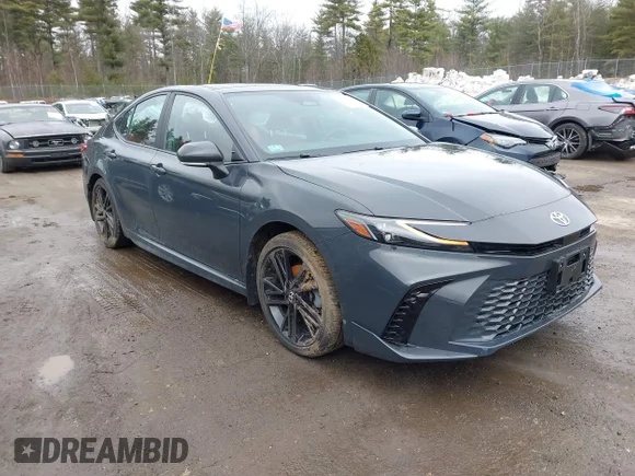 ✅ 2025 Toyota Camry SE • VIN: 4T1DBADK1SU505792 • Lot: 44582990. Listed on IAAI with 16,893 mi. Free auction sales archive from the USA and detailed vehicle history report at DreamBid. Image 1.