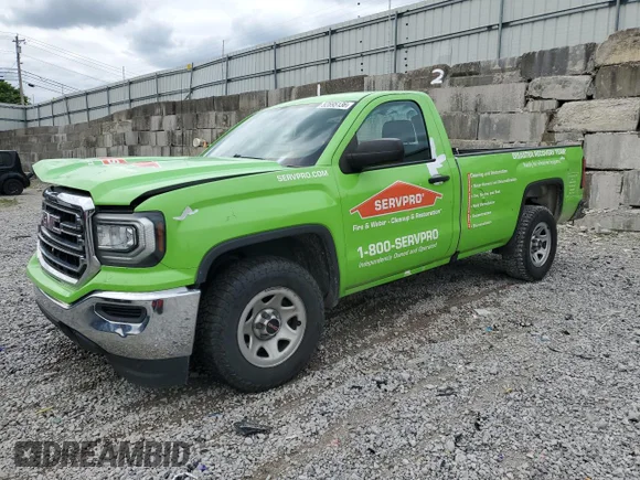 ✅ 2018 GMC Sierra 1500 • VIN: 1GTN1LEC7JZ903797 • Лот: 52695136. Опубликован ранее на Copart с пробегом 196 931 миль. Бесплатный доступ к архиву аукционных продаж из США и подробный отчёт об истории автомобиля на DreamBid. Изображение 1.