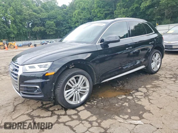 ✅ 2018 Audi Q5 Prestige • VIN: WA1CNAFY4J2219965 • Лот: 56432616. Опубликован ранее на Copart с пробегом 53 425 миль. Бесплатный доступ к архиву аукционных продаж из США и подробный отчёт об истории автомобиля на DreamBid. Изображение 1.
