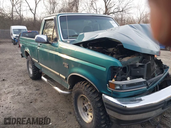 ✅ 1996 Ford F-150 • VIN: 1FTEF14HXTLB75594 • Лот: 43983268. Опубликован ранее на IAAI с пробегом Не указан. Бесплатный доступ к архиву аукционных продаж из США и подробный отчёт об истории автомобиля на DreamBid. Изображение 1.