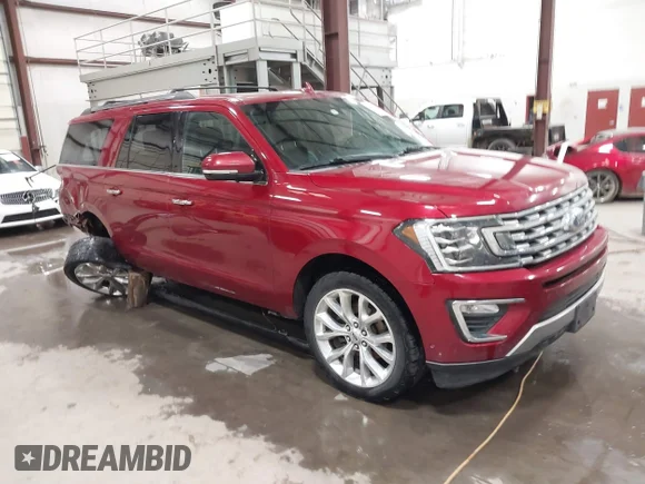 ✅ 2018 Ford Expedition Max Limited • VIN: 1FMJK2AT0JEA22583 • Лот: 41390275. Опубліковано раніше на IAAI з пробігом 125 470 миль. Безкоштовний доступ до архіву аукціонних продажів зі США та докладний звіт про історію автомобіля на DreamBid. Зображення 1.