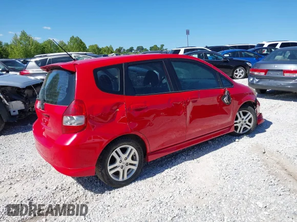 ✅ 2007 Honda Fit Sport • VIN: JHMGD38687S064569 • Lot: 44591255. Listed on IAAI with 186,971 mi. Free auction sales archive from the USA and detailed vehicle history report at DreamBid. Image 4.
