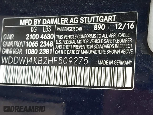 ✅ 2017 Mercedes-Benz C 300 • VIN: WDDWJ4KB2HF509275 • Лот: 44913276. Опубліковано раніше на IAAI з пробігом 94 283 миль. Безкоштовний доступ до архіву аукціонних продажів зі США та докладний звіт про історію автомобіля на DreamBid. Зображення 9.