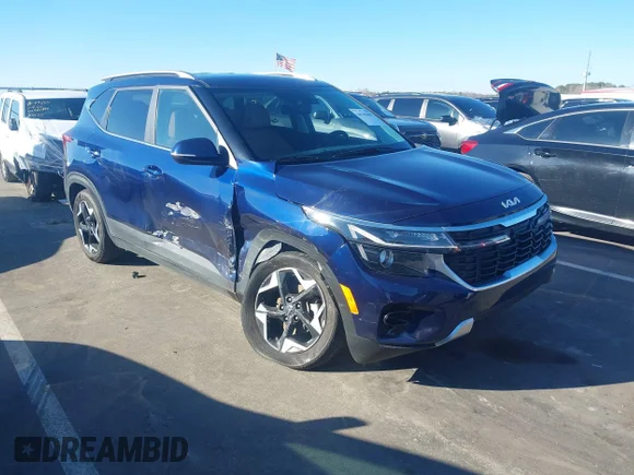✅ 2024 Kia Seltos EX • VIN: KNDER2AA2R7624613 • Лот: 44185001. Опубликован ранее на IAAI с пробегом 28 603 миль. Бесплатный доступ к архиву аукционных продаж из США и подробный отчёт об истории автомобиля на DreamBid. Изображение 1.