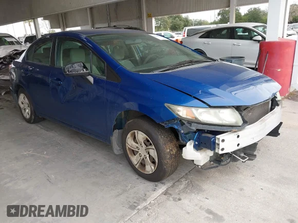 ✅ 2014 Honda Civic LX • VIN: 19XFB2E55EE049617 • Lot: 44044870. Listed on IAAI with 168,791 mi. Free auction sales archive from the USA and detailed vehicle history report at DreamBid. Image 1.