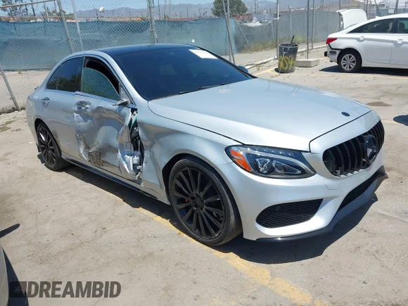 ✅ 2015 Mercedes-Benz C 300 Sport • VIN: 55SWF4KB5FU018114 • Lot: 45151380. Listed on IAAI with 25,536 mi. Free auction sales archive from the USA and detailed vehicle history report at DreamBid. Image 1.
