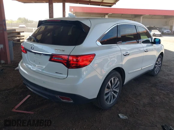 ✅ 2016 Acura MDX Technology • VIN: 5FRYD4H40GB017445 • Lot: 44612792. Wystawiony na IAAI z przebiegiem 105 766 mil. Bezpłatny archiwum sprzedaży aukcyjnych z USA i szczegółowy raport historii pojazdu na DreamBid. Zdjęcie 4.