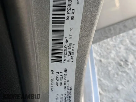 ✅ 2016 Chrysler 200 S • VIN: 1C3CCCDG9GN148047 • Lot: 82214964. Wystawiony na Copart z przebiegiem 266 623 mil. Bezpłatny archiwum sprzedaży aukcyjnych z USA i szczegółowy raport historii pojazdu na DreamBid. Zdjęcie 13.