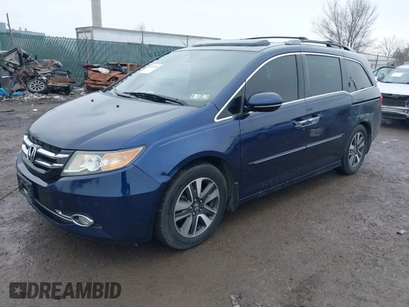 ✅ 2015 Honda Odyssey Touring Elite • VIN: 5FNRL5H96FB005244 • Lot: 44418384. Wystawiony na IAAI z przebiegiem 166 447 mil. Bezpłatny archiwum sprzedaży aukcyjnych z USA i szczegółowy raport historii pojazdu na DreamBid. Zdjęcie 2.