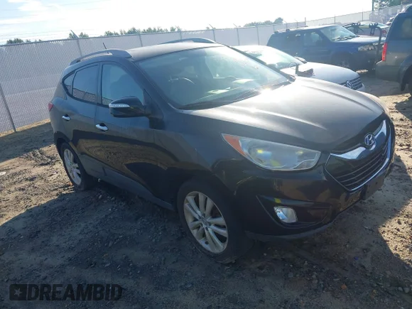 ✅ 2011 Hyundai Tucson Limited • VIN: KM8JU3AC0BU295417 • Lot: 42843547. Listed on IAAI with 173,154 mi. Free auction sales archive from the USA and detailed vehicle history report at DreamBid. Image 1.