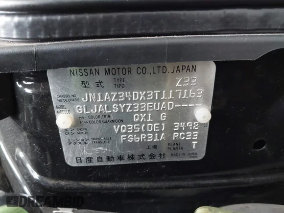 ✅ 2003 Nissan 350Z Touring • VIN: JN1AZ34DX3T117163 • Lot: 44013027. Wystawiony na IAAI z przebiegiem 91 926 mil. Bezpłatny archiwum sprzedaży aukcyjnych z USA i szczegółowy raport historii pojazdu na DreamBid. Zdjęcie 9.