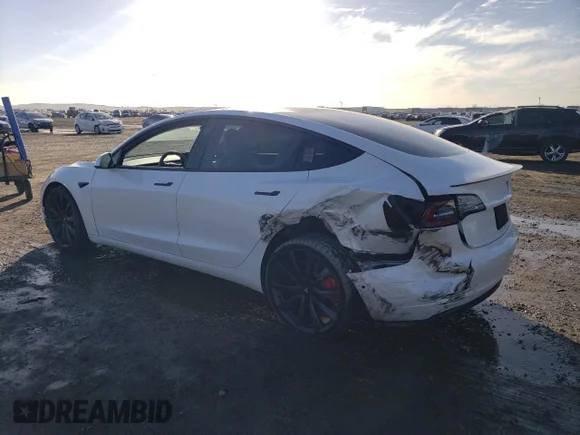 ✅ 2020 Tesla Model 3 Performance • VIN: 5YJ3E1ECXLF642111 • Лот: 37754333. Опубліковано раніше на Copart з пробігом 45 140 миль. Безкоштовний доступ до архіву аукціонних продажів зі США та докладний звіт про історію автомобіля на DreamBid. Зображення 2.