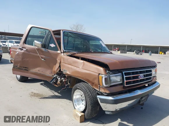 ✅ 1990 Ford F-150 • VIN: 1FTDF15N1LNB55240 • Lot: 44462625. Listed on IAAI with 162,633 mi. Free auction sales archive from the USA and detailed vehicle history report at DreamBid. Image 1.