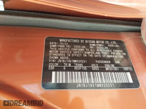 ✅ 2021 Nissan Rogue S • VIN: JN1BJ1AV1MW320231 • Lot: 45097922. Wystawiony na IAAI z przebiegiem 63 955 mil. Bezpłatny archiwum sprzedaży aukcyjnych z USA i szczegółowy raport historii pojazdu na DreamBid. Zdjęcie 9.