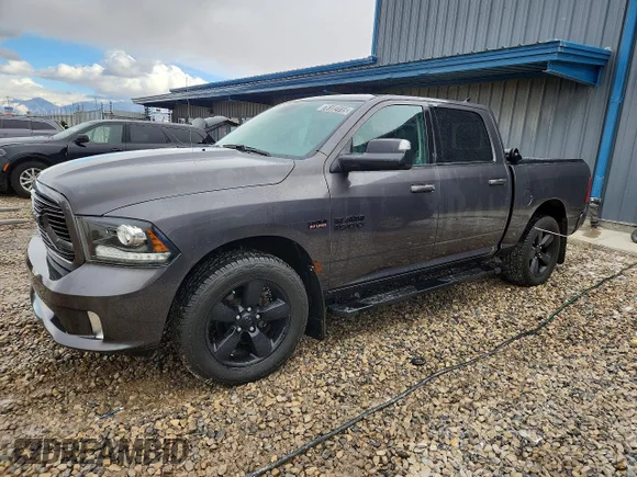 ✅ 2018 Ram 1500 Sport • VIN: 1C6RR7MT6JS154333 • Lot: 76182115. Listed on Copart with 111,660 mi. Free auction sales archive from the USA and detailed vehicle history report at DreamBid. Image 1.