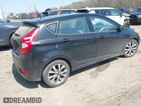 ✅ 2017 Hyundai Accent Sport • VIN: KMHCU5AE3HU355995 • Lot: 44813392. Listed on IAAI with 187,001 mi. Free auction sales archive from the USA and detailed vehicle history report at DreamBid. Image 4.