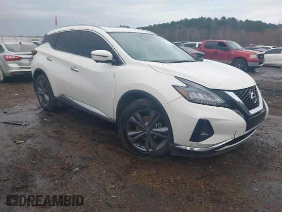 ✅ 2020 Nissan Murano Platinum • VIN: 5N1AZ2DJ9LN166285 • Lot: 44214211. Wystawiony na IAAI z przebiegiem 124 078 mil. Bezpłatny archiwum sprzedaży aukcyjnych z USA i szczegółowy raport historii pojazdu na DreamBid. Zdjęcie 1.