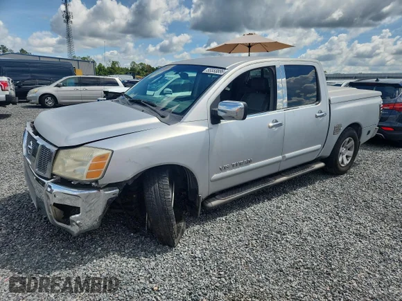 ✅ 2005 Nissan Titan SE • VIN: 1N6BA07A45N536607 • Лот: 55553886. Опубликован ранее на Copart с пробегом 233 908 миль. Бесплатный доступ к архиву аукционных продаж из США и подробный отчёт об истории автомобиля на DreamBid. Изображение 1.