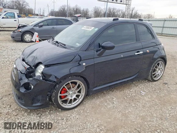 ✅ 2014 FIAT 500 Abarth • VIN: 3C3CFFFH5ET285157 • Lot: 47098926. Listed on Copart with 135,219 mi. Free auction sales archive from the USA and detailed vehicle history report at DreamBid. Image 1.