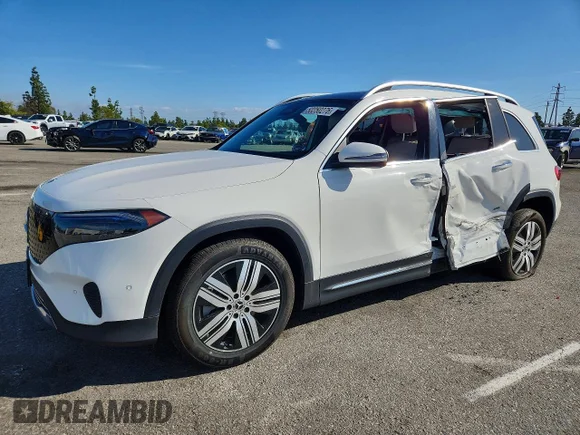 ✅ 2024 Mercedes-Benz EQB 250+ • VIN: W1N9M0CB1RN091457 • Lot: 50250276. Listed on Copart with 33,229 mi. Free auction sales archive from the USA and detailed vehicle history report at DreamBid. Image 1.